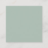 幾何学的金ゴールドトロピカルグリーンウェディングレセプション エンクロージャーカード (裏面)