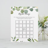 幾何学的金ゴールドトロピカルグリーンブライダルビンゴゲーム (スタンド正面)