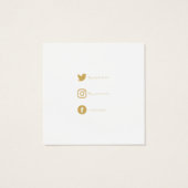 幾何学的金ゴールドフラワーリースイヤリング表示カード (裏面)