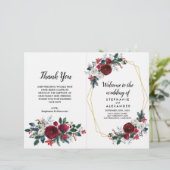 幾何学的金ゴールドフレームバーガンディ冬の花 (スタンド正面)