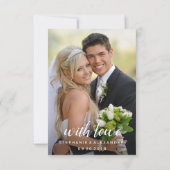 幾何学的金ゴールドフレームバーガンディ冬の花 サンキューカード (裏面)