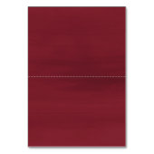 幾何学的金ゴールドフレームバーガンディ冬の花 テーブルナンバー (裏面)