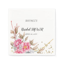 幾何学的金ゴールドフレームピンクフローラ