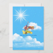 幾何学的金ゴールドフレームブライダルシャワー 招待状 (裏面)