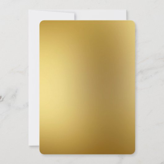 幾何学的金ゴールドフレームユーカリブライダルシャワー 招待状 (裏面)