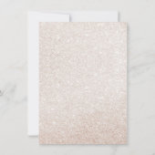 幾何学的金ゴールドブルガンディボホフラワーズブライダルシャワー 招待状 (裏面)