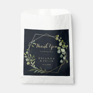 幾何学的金ゴールドブルーグリーンサンキュー結婚ズ フェイバーバッグ