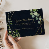 幾何学的金ゴールドブルーグリーン推測ゲームのカード数 名刺