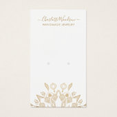 幾何学的金ゴールドマンダライヤリングディスプレイカード (正面)