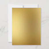 幾何学的金ゴールドユーカリブライダルシャワー小 招待状 (裏面)