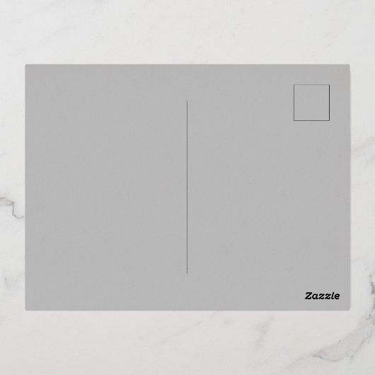 幾何学的金ゴールド素晴らしブラックアールデコ結婚ズ 箔招待状ポストカード (裏面)