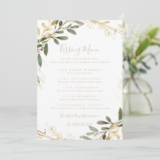 幾何学的金ゴールド結婚のメキスをするニュー・ゲーム・カード (スタンド正面)