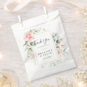 幾何学的金ゴールド緑葉ありがとう結婚。 フェイバーバッグ (クリップ留めされた状態)