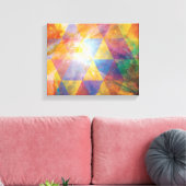 幾何学的銀河系アート キャンバスプリント (インサイチュ (リビング))