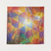 幾何学的銀河系アート タペストリー (正面(横))
