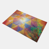 幾何学的銀河系アート ドアマット (アングル)