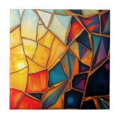 幾何学的鏡B タイル (正面)