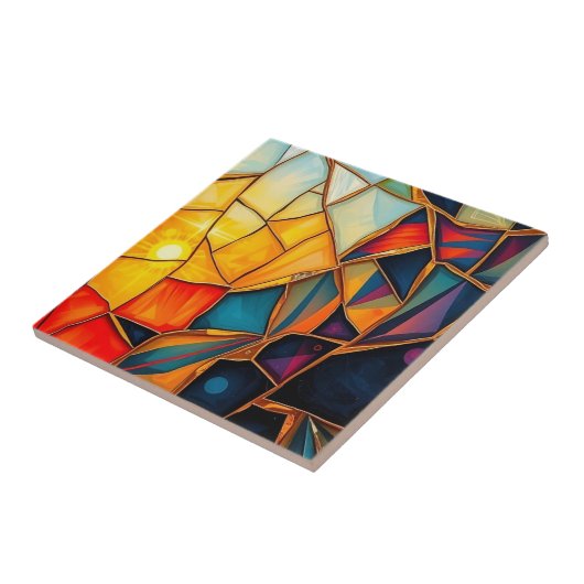 幾何学的鏡B タイル (側面)