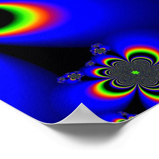 幾何学的開花 ポスター (角)