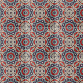 幾何学的鮮やかモザイク石のテクスチャパターン タイル