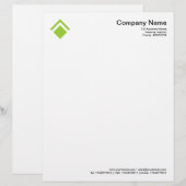 幾何学的01 – 火星の緑 レターヘッド (正面/裏面)