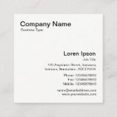 幾何学的020614 – 黒と灰色 スクエア名刺 (裏面)