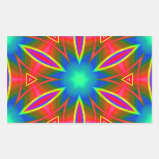 幾何学的160614 (01) 長方形シール (正面)