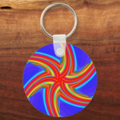 幾何学的160614 (04) キーホルダー (正面)