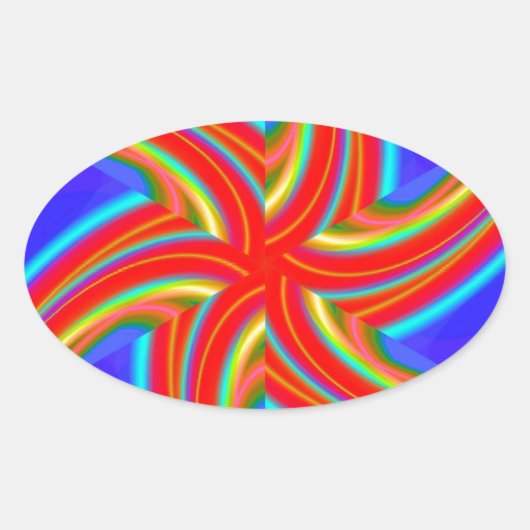 幾何学的160614 (04) 楕円形シール (正面)