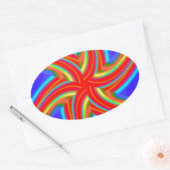 幾何学的160614 (04) 楕円形シール (封筒)