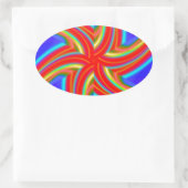 幾何学的160614 (04) 楕円形シール (バッグ)