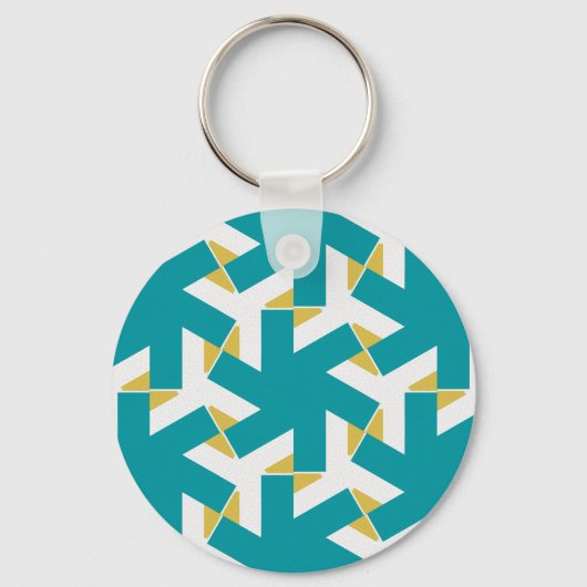 幾何学的230614 (03) キーホルダー (正面)