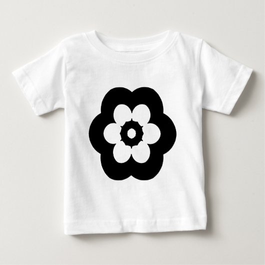 幾何学的290514 (3) – 黒 ベビーTシャツ (正面)
