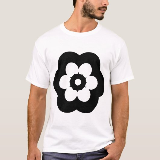 幾何学的290514 (3) – 黒 Tシャツ (正面)