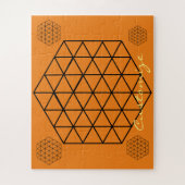 幾何学的3-D立方体サンダー_コーブ ジグソーパズル (縦)