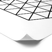 幾何学的3-D立方体サンダー_コーブ ポスター (角)