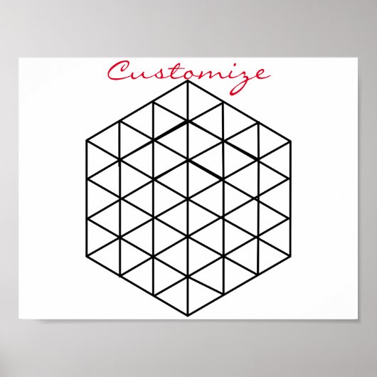幾何学的3-D立方体サンダー_コーブ ポスター (正面)