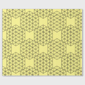 幾何学的3-D立方体サンダー_コーブ ラッピングペーパー (フラット)