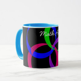 幾何学的3Dサークル交換コーヒーマグ マグカップ