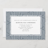 幾何学的4フォトタイポグラフィ卒業パーティー 案内状 (裏面)