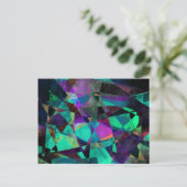 幾何学的、カラフルオリジナル・抽象芸術・アート ポストカード (スタンド正面)