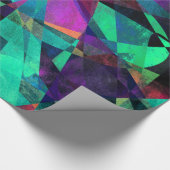 幾何学的、カラフルオリジナル・抽象芸術・アート ラッピングペーパー (角)