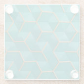 幾何学的 ガラスコースター (裏面)