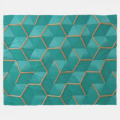 幾何学的 フリースブランケット (正面(横))