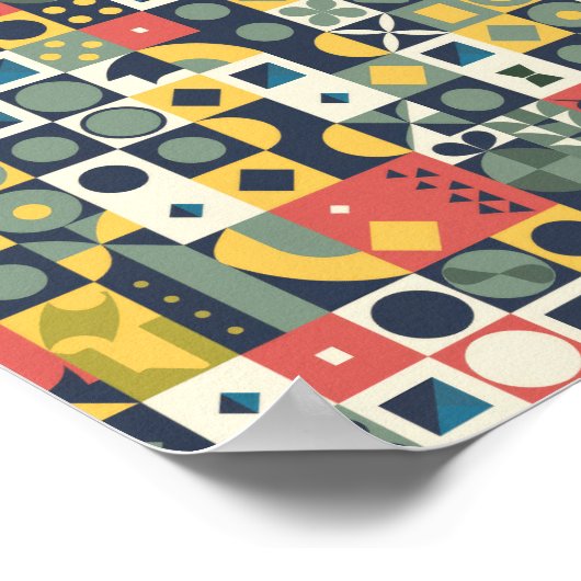 幾何学的 ポスター (角)