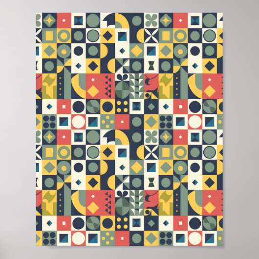 幾何学的 ポスター (正面)