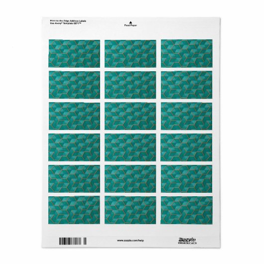 幾何学的 ラベル (フルシート)