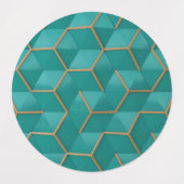 幾何学的 ラベル (デザイン1)