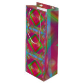 幾何学的 ワインギフトバッグ (正面アングル)
