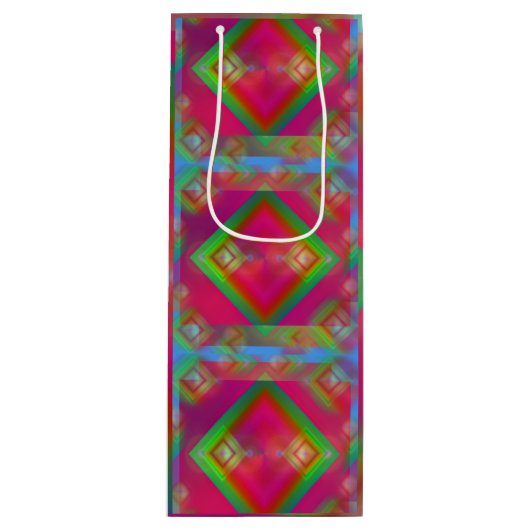 幾何学的 ワインギフトバッグ (正面)